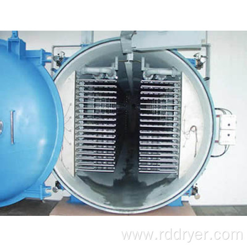 Vacuum freeze dryer for rabbit meat